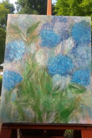 Textured Abstract Oil Painting on Canvas