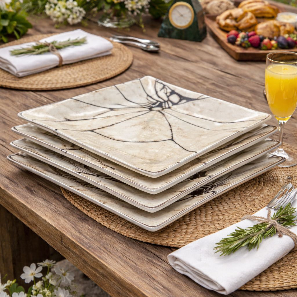 Custom-Made Glass Fused Plates (Set of 4) - Image 3