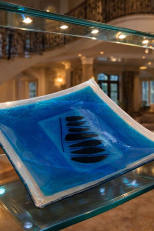Custom-Made Glass Fused Square Plate
