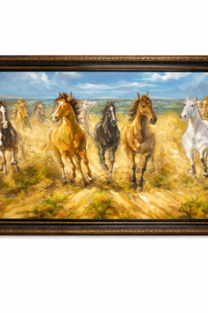 Contemporary Equestrian Oil on Canvas
