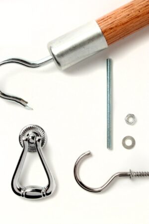 Attic Ease Ladder Pull System Kit - Pewter Finish