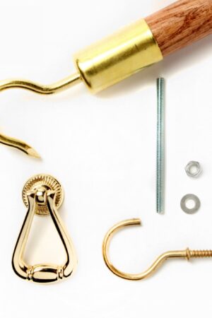 Attic Ease Ladder Pull System Kit - Brass Finish