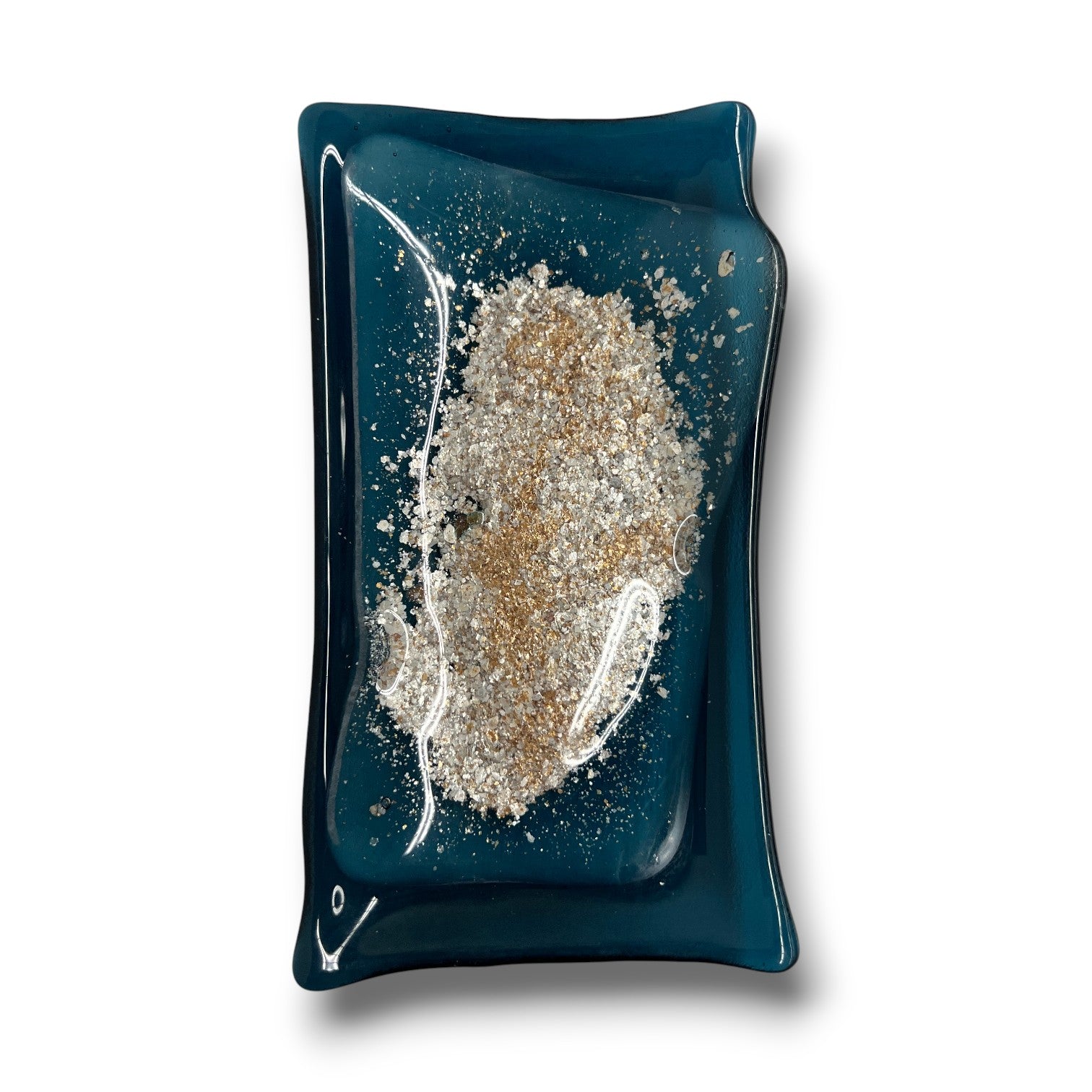 Custom-Made Glass Fused Small Rectangle Tray - Image 4